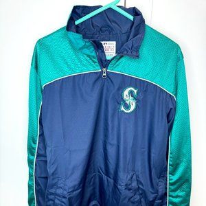 Vintage G-III Carl Banks MLB Seattle Mariners 1/4 Zip Pullover Large